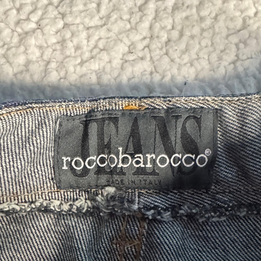Embroidered Straight Leg Jeans with Colorful Cuffs - Picture 2 of 8